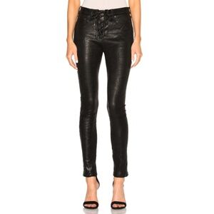 Rag & Bone Lace up Leather Pants